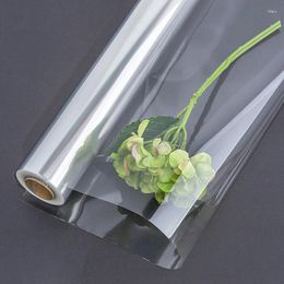 Enveloppe-cadeau 48pc / rouleau Clear Cellophane Roll for Flower Bouquet Panier enveloppe d'art emballage Papier d'artisanat