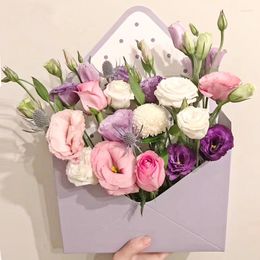 Geschenkomschakeling 4 stcs 20x7x14.5cm Creatief kaperbord Envelop vouw bloemendoos bloemen verpakking verpakking huizendecoratie