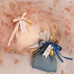 Papel de regalo 5/10/20 piezas bolsa de regalo bolsa de embalaje de galletas de caramelo boda fiesta de cumpleaños baby shower tela bolsa de embalaje de regalo regalo para invitados 230301