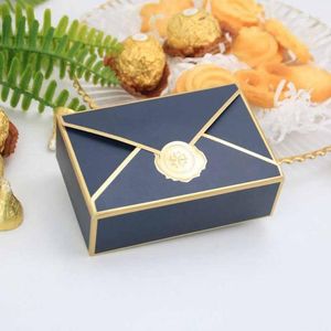 Emballage cadeau 5/20/50/100 pièces forme d'enveloppe boîte de bronzage créative bonbons de mariage bricolage fête d'anniversaire de noël sac d'emballage cosmétique