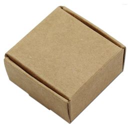 Cadeau cadeau 5,5 / 2,5 cm papier kraft boîte de fête blanche emballage de mariage paquet bonbons chocolat bijoux bricolage savon boulangerie gâteau biscuits