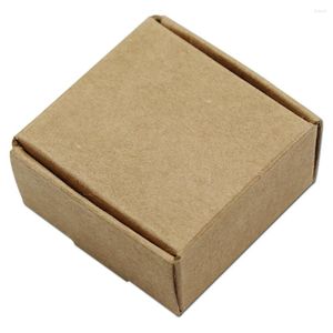 Gift Wrap 5.5 2.5 cm Kraftpapier Wit Party Box Bruiloft Verpakking Pakket Snoep Chocolade Sieraden DIY Zeep Bakkerij cake Koekjes