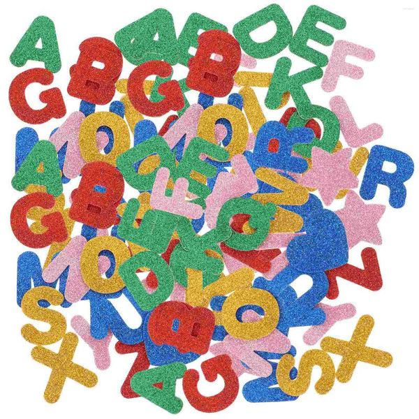 Emballage cadeau 5 sacs autocollants alphabet auto-adhésifs petite lettre pour enfants lettres artisanat par patchs en mousse EVA Scrapbook minuscule