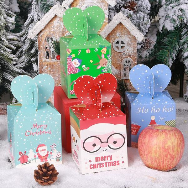 Enveloppe cadeau 5 PCS Créative Christmas Box Plem Paper Paper Bags Bags Candy