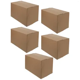 Envoltura de regalo 5 pcs box expresa cajas pesadas manualidades en movimiento de cartón grande de cartón envasado de cartón cartones de cartón corrugado