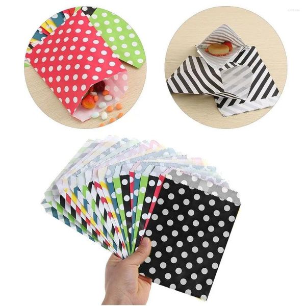 Envoltura de regalo 5 pcs saco pequeño bolso mini punto kraft bolsas de papel invitación de fiesta de bodas tarjetas de felicitación bolso trato de dulces