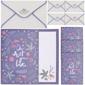 Enveloppe-cadeau 5 ensembles belles enveloppes de papeterie florale