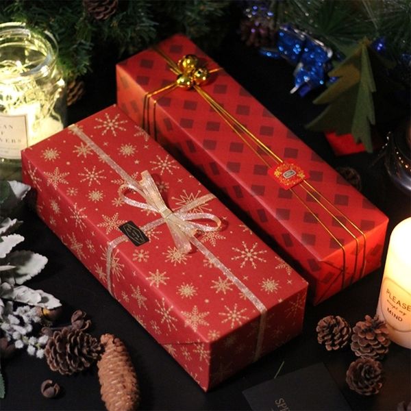 Papier Cadeau 5 Feuilles 70x50cm Emballage Cadeau de Noël Papier Kraft Éléments de Noël Présents DIY Emballage Wraps pour Anniversaire Fête de Noël 230316