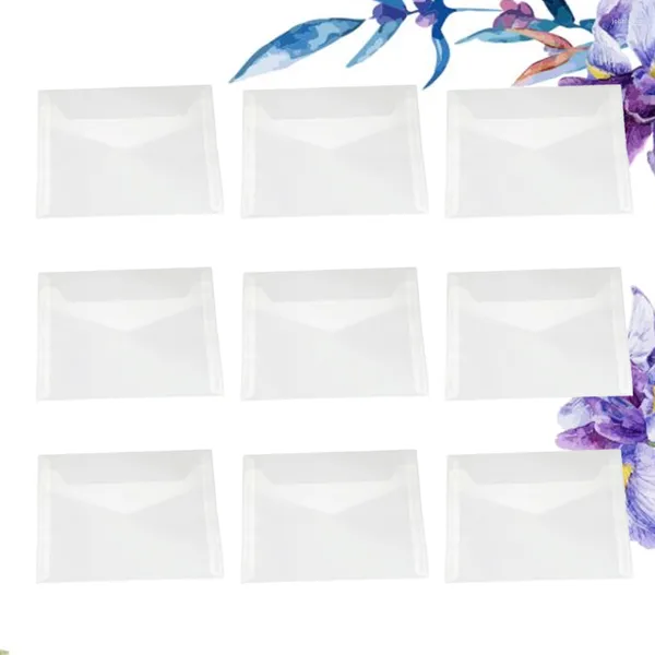 Emballage cadeau 50 Pcs Enveloppe Carte Sécurité-teinté En Plastique Dossier Fenêtre Enveloppes Invitation
