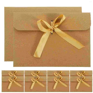 Enveloppe cadeau 50 PCS Enveloppe européenne Key Storage Papeterie Papier Papier enveloppes en ficelle Enveloppes pour les couvercles de ruban