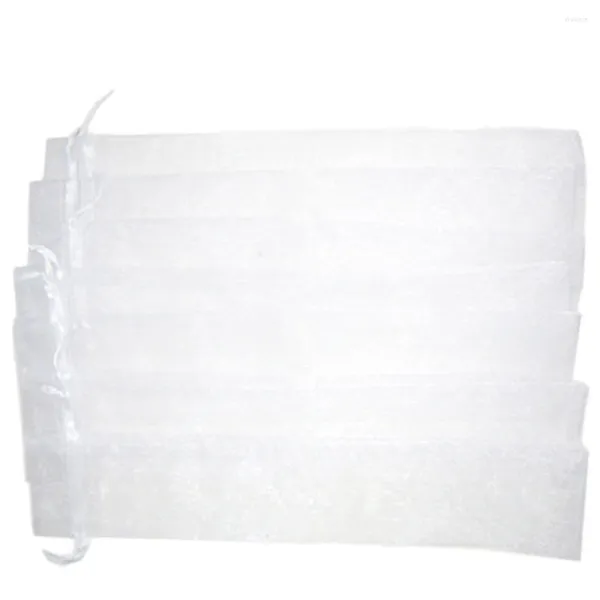 Emballage cadeau 50 Pcs Mesh Favor Bags Handheld Fans Organza Portable Jewelry Candy Bag