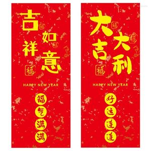 Emballage cadeau 50 pièces/ensemble 2023 ans autocollants Rectangle chinois printemps Festival autocollant pour ordinateur portable valise Scrapbooking boîtes