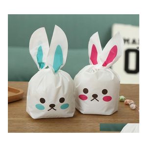 Cadeau cadeau 50 / pcs mariage en plastique bonbons oreilles de lapin sac de pâques boîte d'emballage de biscuits boîtes à main compagnon cadeaux de retour de perles Rrf12139 Oteoi