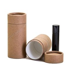 Enveloppe cadeau 50 PCSLOT Eco Friendly 40 ml Cardboard Déodorant Container Kraft 100 BioDegradable Paper Cosmetic Push Up Tube7777440