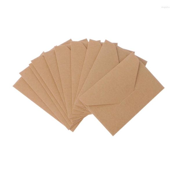 Emballage cadeau 50 feuilles d'enveloppes vintage pour cartes de 10,2 x 7,1 cm, sacs de lettres d'invitation de mariage
