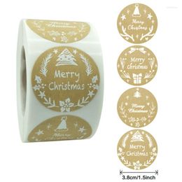 Gift Wrap 500 Stuks Kerst Sticker Verpakking 38mm Envelop Seal Label Jaar Vakantie Xmas Geschenken Decoraton