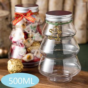 Enveloppe cadeau 500 ml arbre de Noël Jar Sweet Kids Favor DIY COCKIE COOCES COOCHIE COOCHIE COLACHE ANNÉE DÉCORT