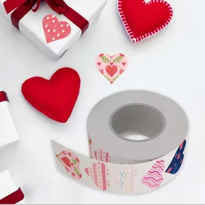 Cadeauverpakking 500 stuks hartvormige stickers Valentijnsdag voor Thanksgiving Bruiloft Craft DIY Enveloppen Kaarten