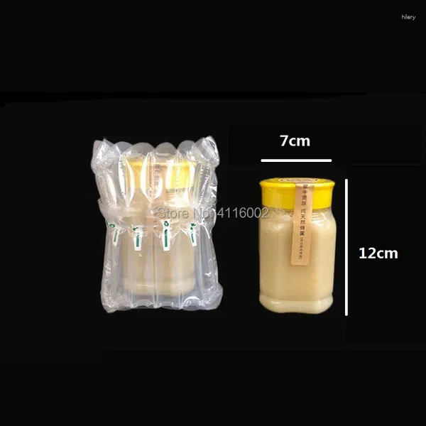 Envoltura de regalo 500pcs en la bolsa de dunnage de aire inflable columna de cojín a prueba de golpes para la explosión de la explosión para la botella de la olla de 7 12 cm