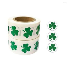 Emballage cadeau 500 pièces/rouleau st. Patrick's Day trèfle autocollants shamrock sceau étiquettes étiquette adhésive pour décor et papeterie autocollant