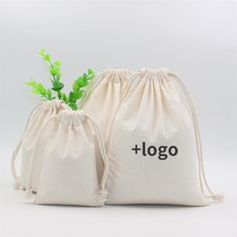 Bolsas de almacenamiento de algodón orgánico de regalo 50p