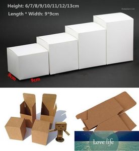 Emballage cadeau 50pcs 13 tailles Kraft papier boîte en carton pour bijoux bonbons emballage Carton savon paquet emballage blanc1 prix usine conception experte qualité dernier style