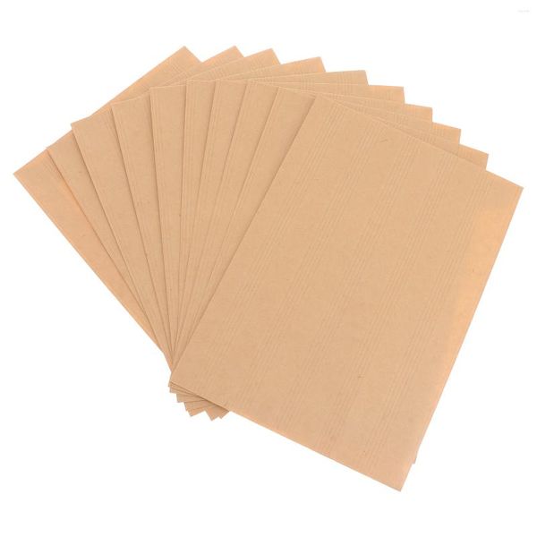 Envoltura de regalo 50pcs 229x162mm sobres de papel kraft para negocios de oficina clásico en blanco