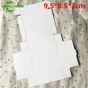 Enveloppe-cadeau 50pcs 9,5 3cm Boîtes de papier blanc vierge en carton Boîte de savon en carton Boîte d'emballage