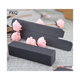 Cadeau cadeau 50pcs boîte de papier kraft noir petites boîtes d'emballage de rouge à lèvres mini stockage présent présent 2.5x2.5x8.5cm1 livraison directe à domicile GA Dh5Sb