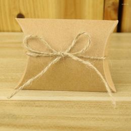 Emballage cadeau 50pcs boîte vierge sac de rangement de fête de mariage emballage emballage porte-carte petits cadeaux faveurs conteneur