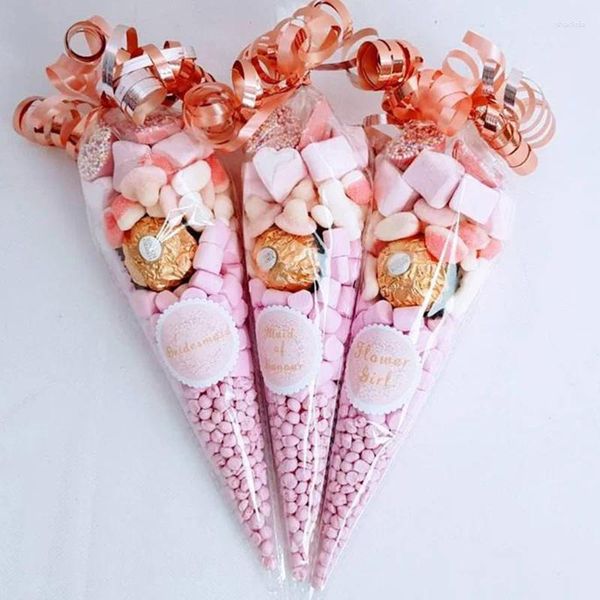 Enveloppe cadeau 50pcs sac de bonbons de mariage fête d'anniversaire de mari