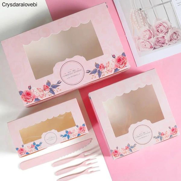 REFLACIÓN DE REFECCIÓN Caja de papel de cupcake de 50 piezas Cajas de paquetes de huevo rosa rosa rosa.