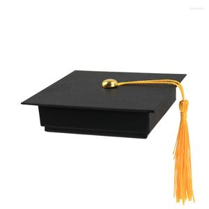 Emballage cadeau 50pcs Doctorial Hat Hard Box Paper Candy Graduation Cap Shaped Packaging For S Supplies