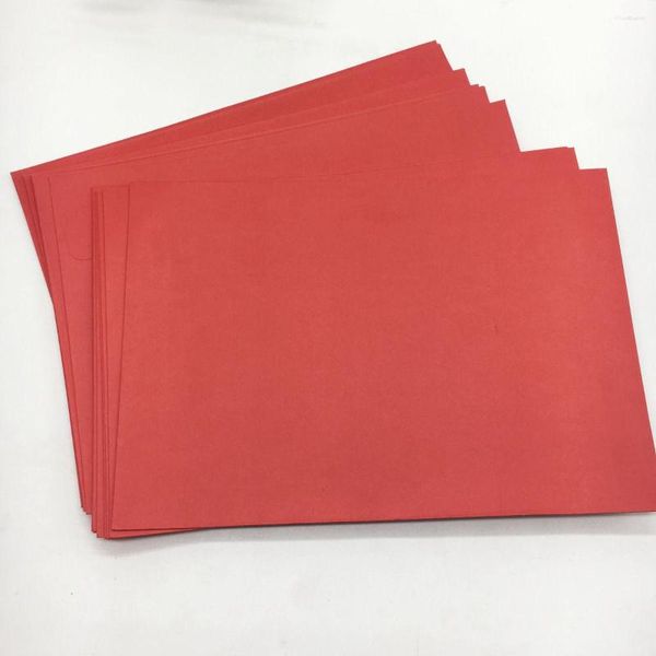 Papel de regalo 50 piezas Sobre grande A4 Papel en blanco Rojo Bolsa creativa Capacidad Super