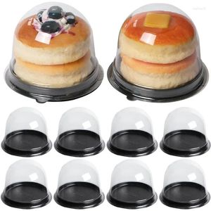 Geschenkverpakking 50 stks / partij 3 inch taartdoos helder dessert eigeel knapperig gebak verpakking dozen bakken accessoires verjaardag bruiloft feestartikelen