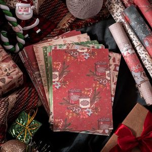 Cadeaupapier 50 stks Materiaal Papier Kerst Carnaval Serie Thema Decoratie Journal Scrapbooking Craft Standaard