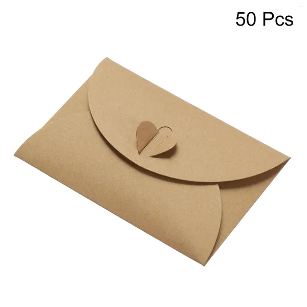 Enveloppe cadeau 50pcs mini enveloppe de papier