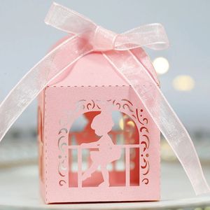 Cadeau cadeau 50pcs papier bonbons boîte danse fille princesse boîte cookie faveur cadeau emballage sac fête des enfants événement fête d'anniversaire décor 231102