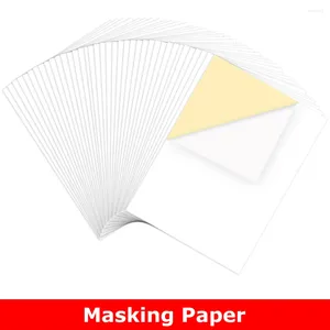 Cadeau cadeau 50pcs / set papier de masquage 14,8 21cm timbres et masques de matrice pour bricolage timbres de positionnement en couches projet d'artisanat d'image 2024