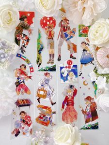 Emballage cadeau 5M/10M Happy Fashion Girl rubans pour animaux de compagnie transparents fournitures artisanales bricolage Scrapbooking carte faisant autocollant de Plan décoratif