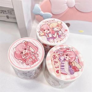 Geschenkwikkeling 5m Lovely Student Girl Happy Daily Life Special Oil Washi Tapes Craft Supplies Diy Scrapbooking Card Making Decorative Sticker