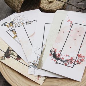 Cadeau cadeau 5pcs 6 encre style chinois standard 5ème enveloppe en gros s'il vous plaît post-stockage sur mesure