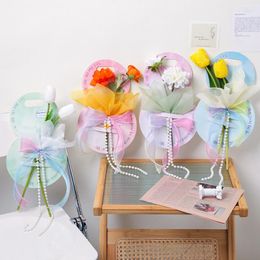 Emballage cadeau 5 pièces sacs d'emballage de fleurs boîte portable décor créatif Po Prop fleuriste boutique emballage fournitures fête des mères