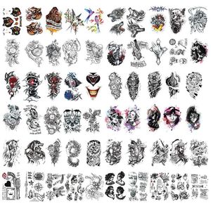 Emballage cadeau 5 pièces tatouage temporaire jetable épaule tatouages étanche amovible mode fête approvisionnement pour adultes corps dos