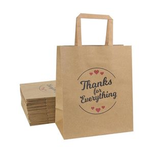 Geschenkomschakeling 5 % Bedankt Kraft Paper Bag Tote Tassen voor verjaardag Wedding Partij Gunsten Moederdaggeschenken Diy Candy Cookie Packing Baggift