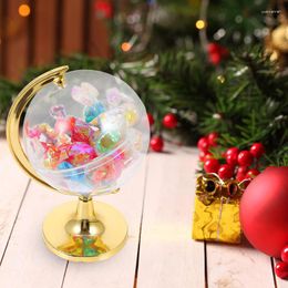 Geschenkwikkeling 5pcsplastic Globe -vorm Candy -dozen Creatieve chocoladeball Sweet verpakking Wedding Party Kerst Halloween Gunst