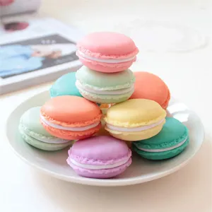 Geschenkwikkeling 6/12 stks Candy Color Macarons Opbergdozen Mini -pakketbox Mooie sieradenring Ketting Draagtas Organisator