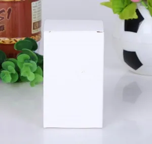 Envoltura de regalo 6 tamaños 8 8 cm Cubo en blanco Embalaje blanco Cajas de cartón pequeñas Caja de papel Kraft cuadrado