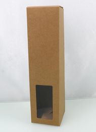 Envoltura de regalo 600pcs/lote caja de papel kraft/aceite de oliva/crema para el cuidado de la piel/poción/aceite esencial/caja de botella/cajas de empaquetado de botellas personalizadas logotipo de impresión