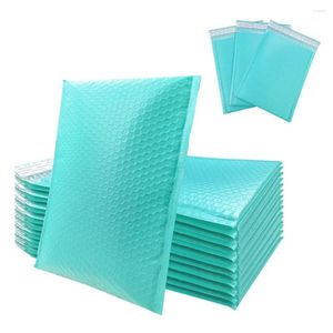 Geschenkwikkeling 60 pcs Bubble Mailers Poly Mailer Zelfafdichting Padded Envelops Tassen Blue Packaging Envelop voor boek -L